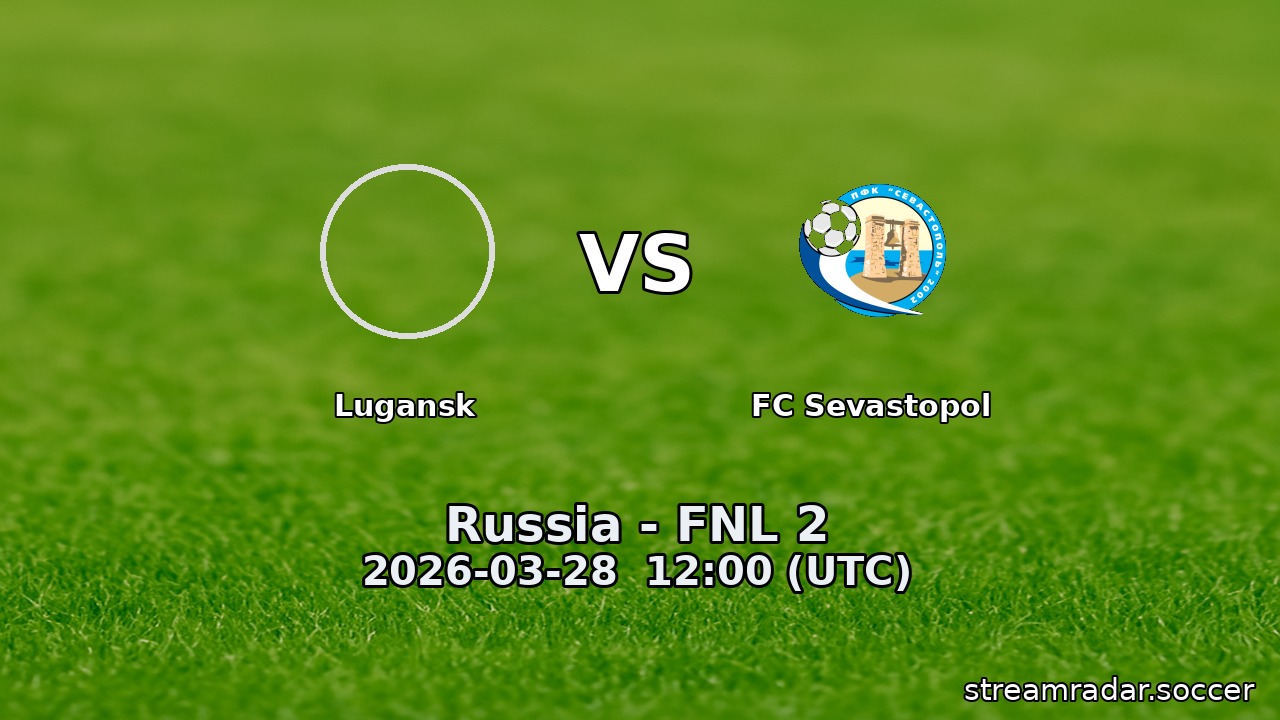 Lugansk vs FC Sevastopol