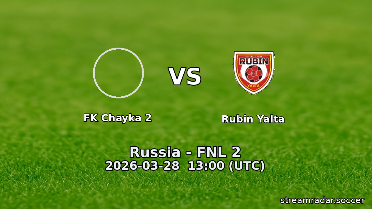 FK Chayka 2 vs Rubin Yalta
