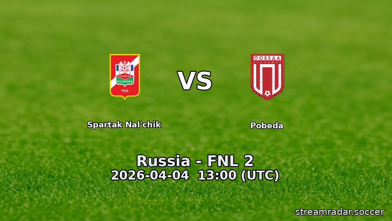 Spartak Nal'chik vs Pobeda