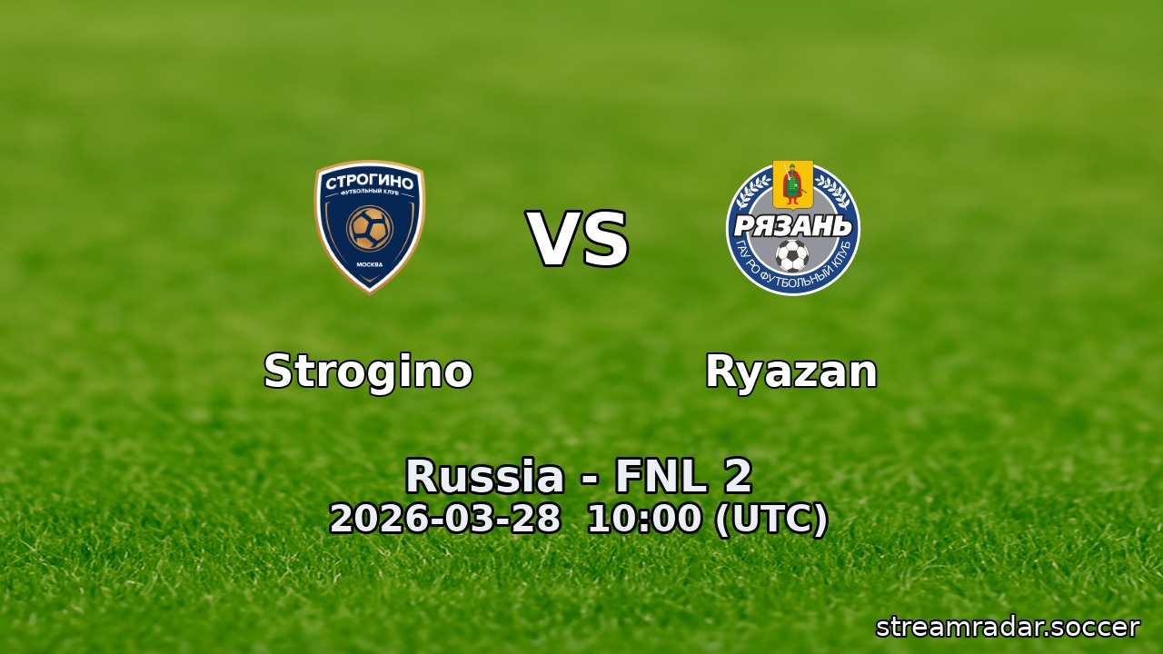 Strogino vs Ryazan