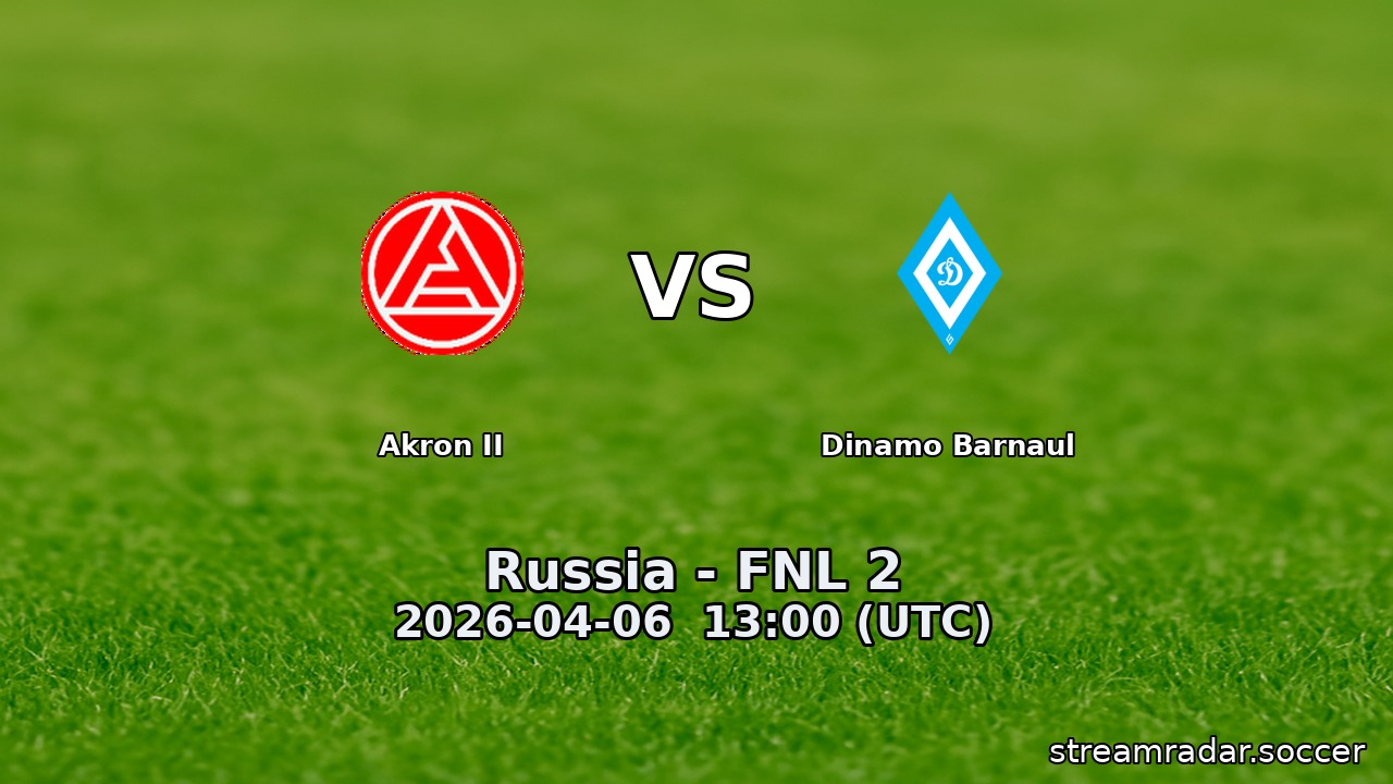 Akron II vs Dinamo Barnaul
