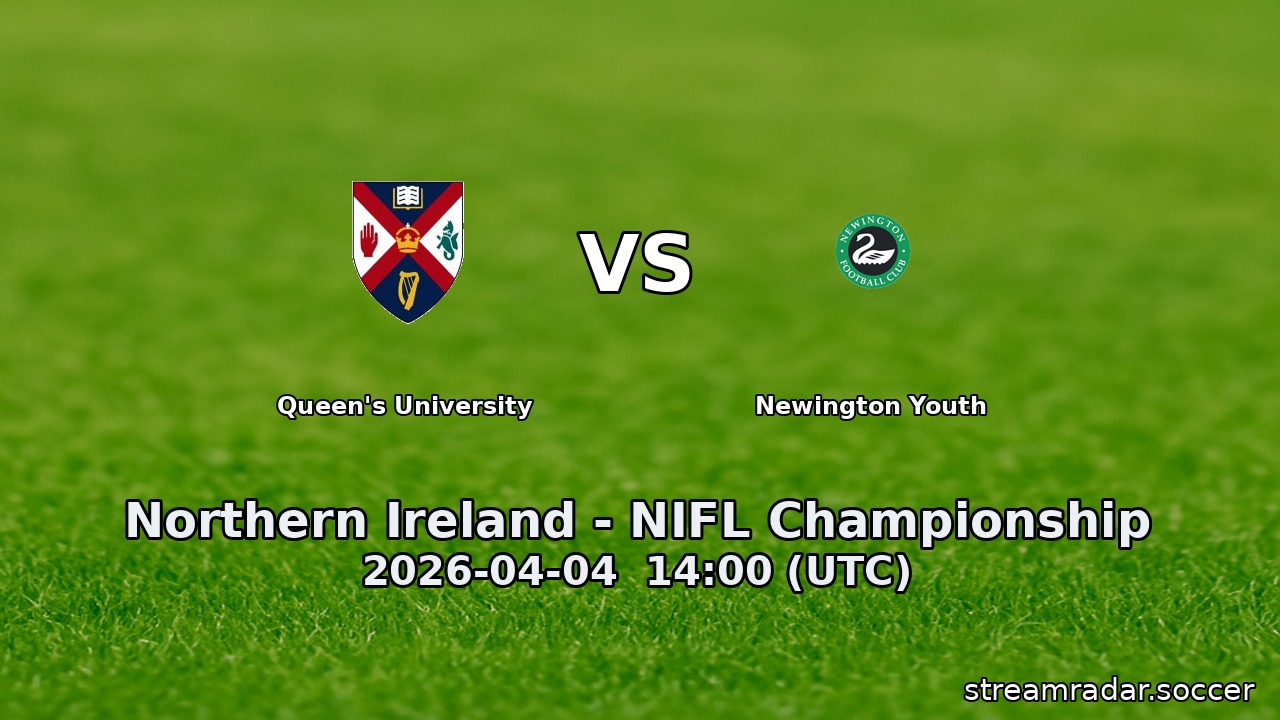 Queen's University vs Newington Youth