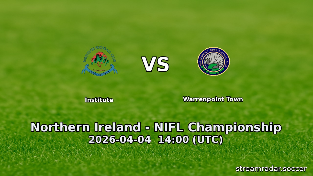Institute vs Warrenpoint Town