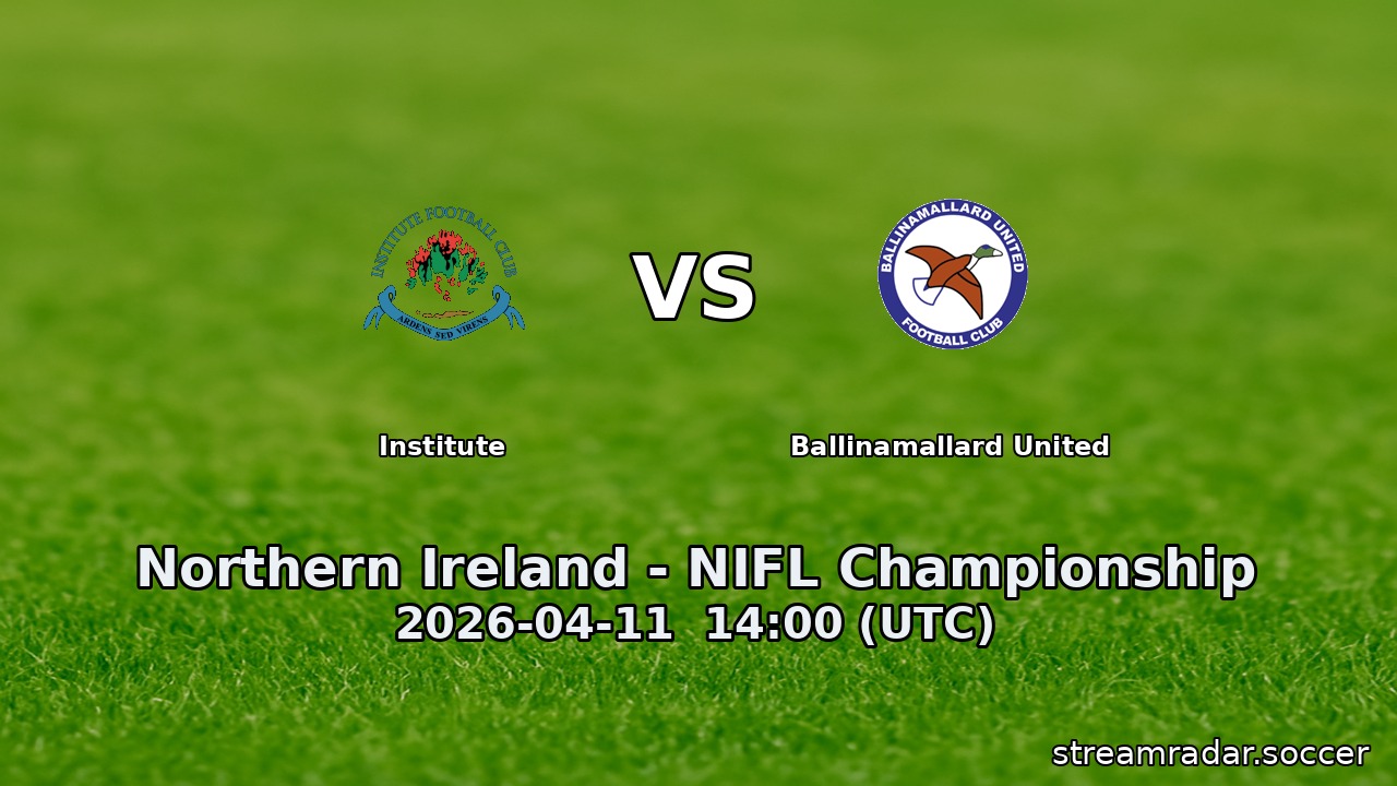 Institute vs Ballinamallard United