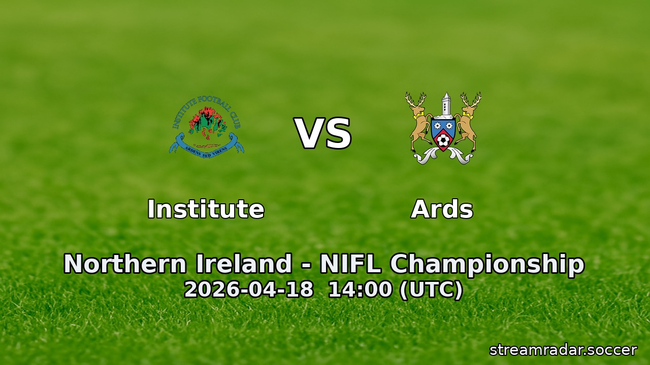 Institute vs Ards