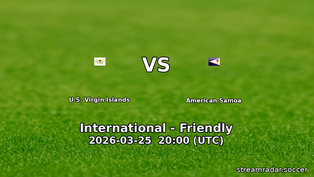 U.S. Virgin Islands vs American Samoa