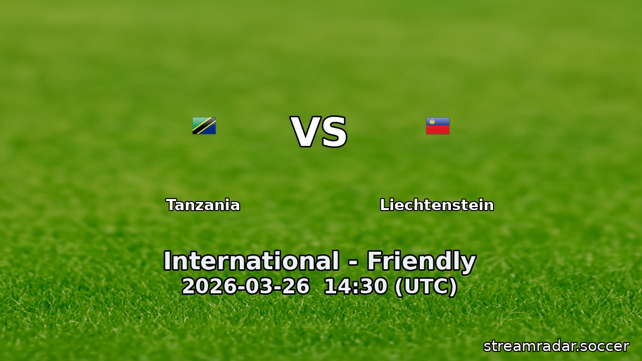 Tanzania vs Liechtenstein