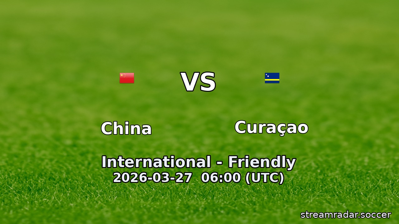 China vs Curaçao