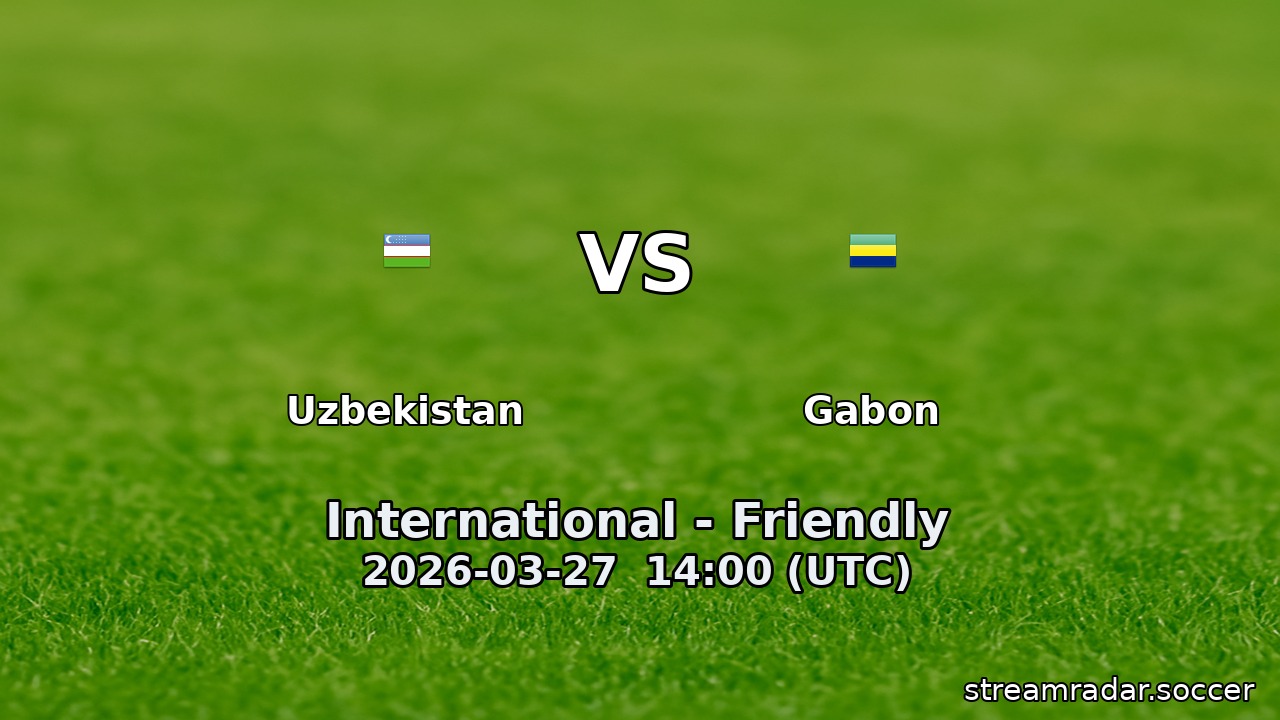 Uzbekistan vs Gabon