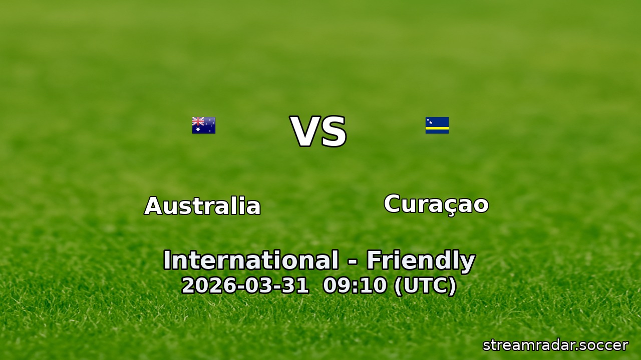 Australia vs Curaçao