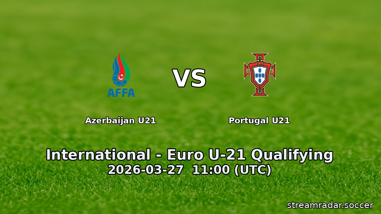 Azerbaijan U21 vs Portugal U21