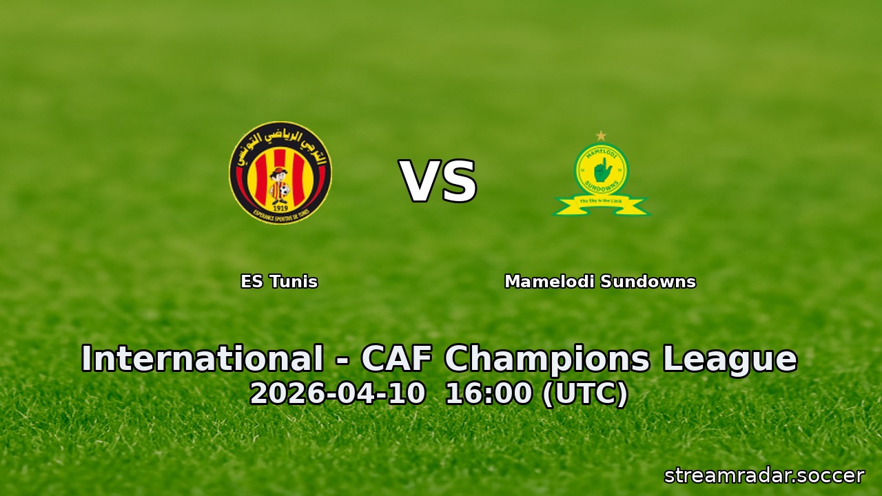 ES Tunis vs Mamelodi Sundowns