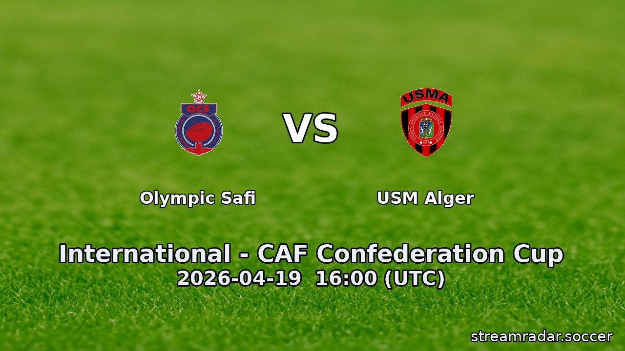 Olympic Safi vs USM Alger