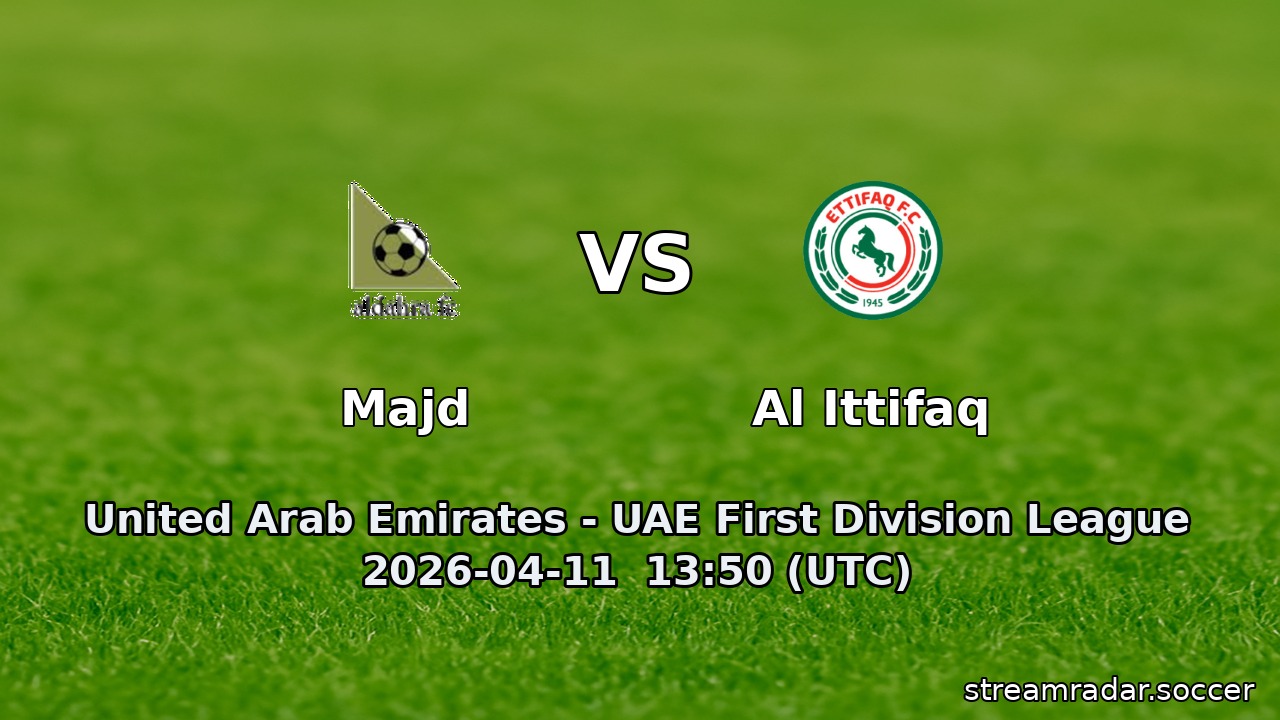 Majd vs Al Ittifaq