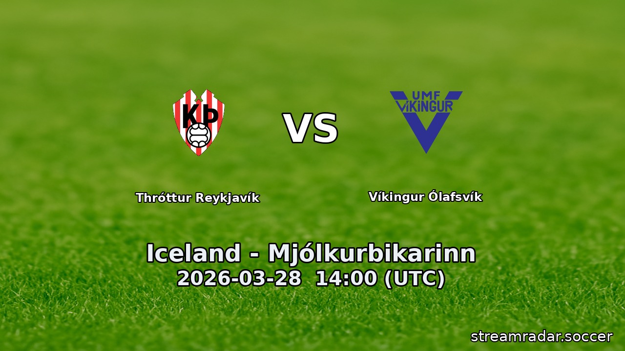Thróttur Reykjavík vs Víkingur Ólafsvík