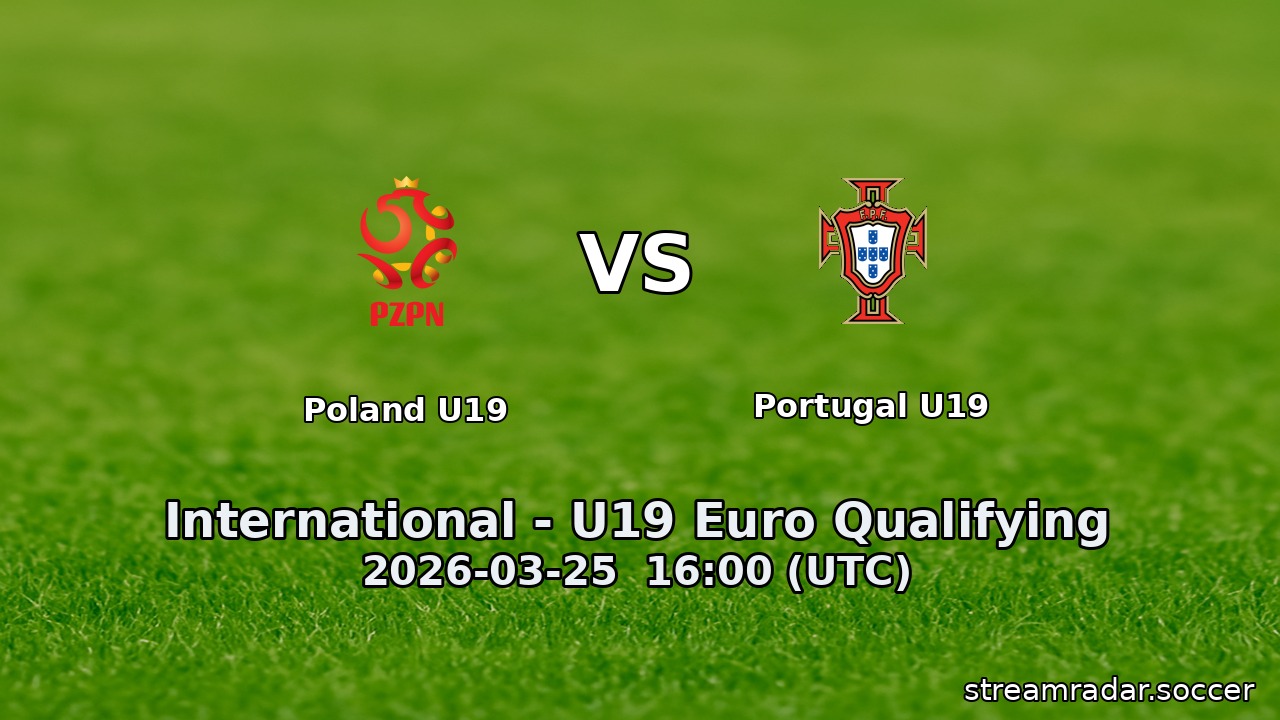 Poland U19 vs Portugal U19