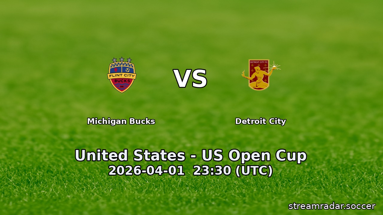 Michigan Bucks vs Detroit City