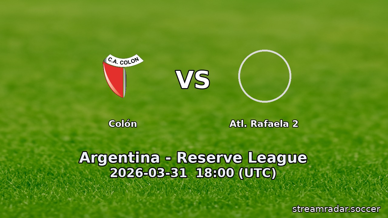 Colón vs Atl. Rafaela 2