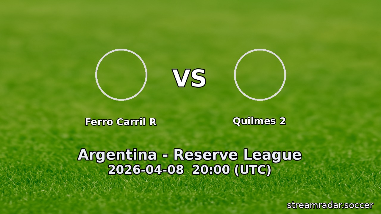 Ferro Carril R vs Quilmes 2