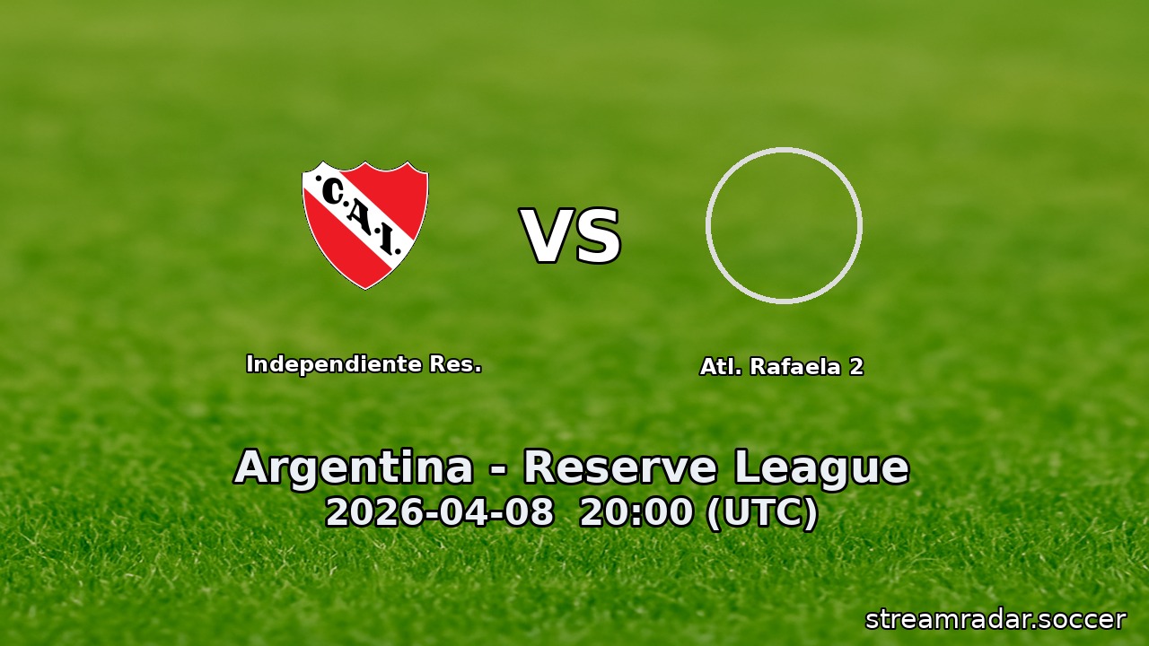 Independiente Res. vs Atl. Rafaela 2