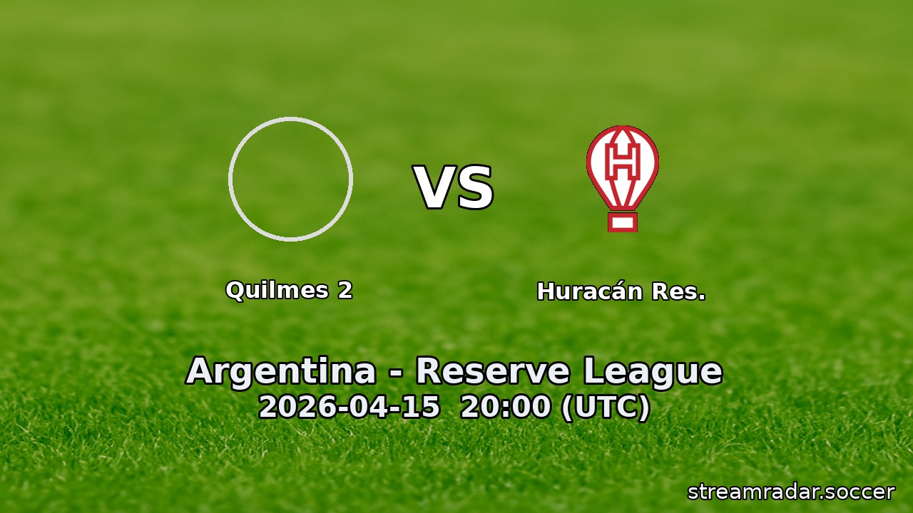 Quilmes 2 vs Huracán Res.