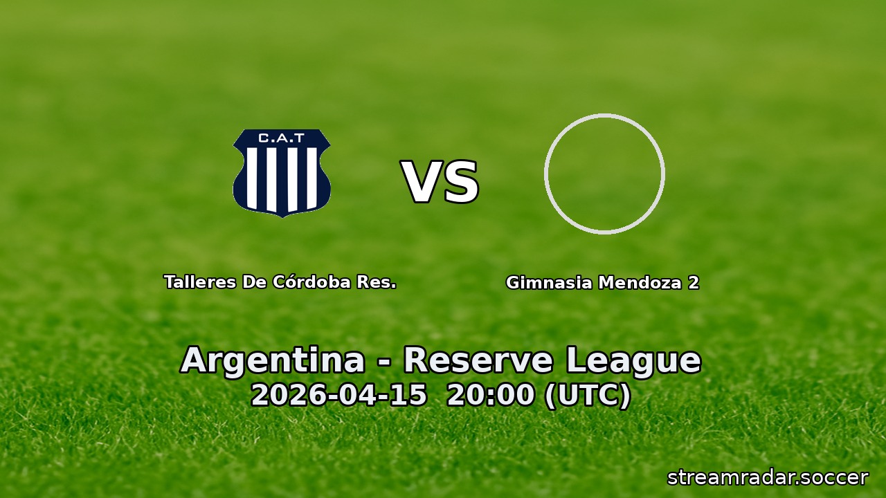 Talleres De Córdoba Res. vs Gimnasia Mendoza 2