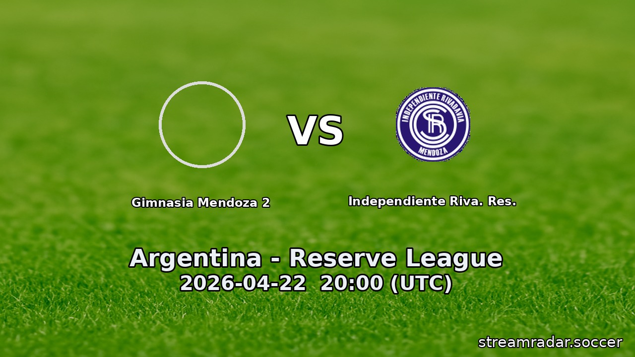 Gimnasia Mendoza 2 vs Independiente Riva. Res.