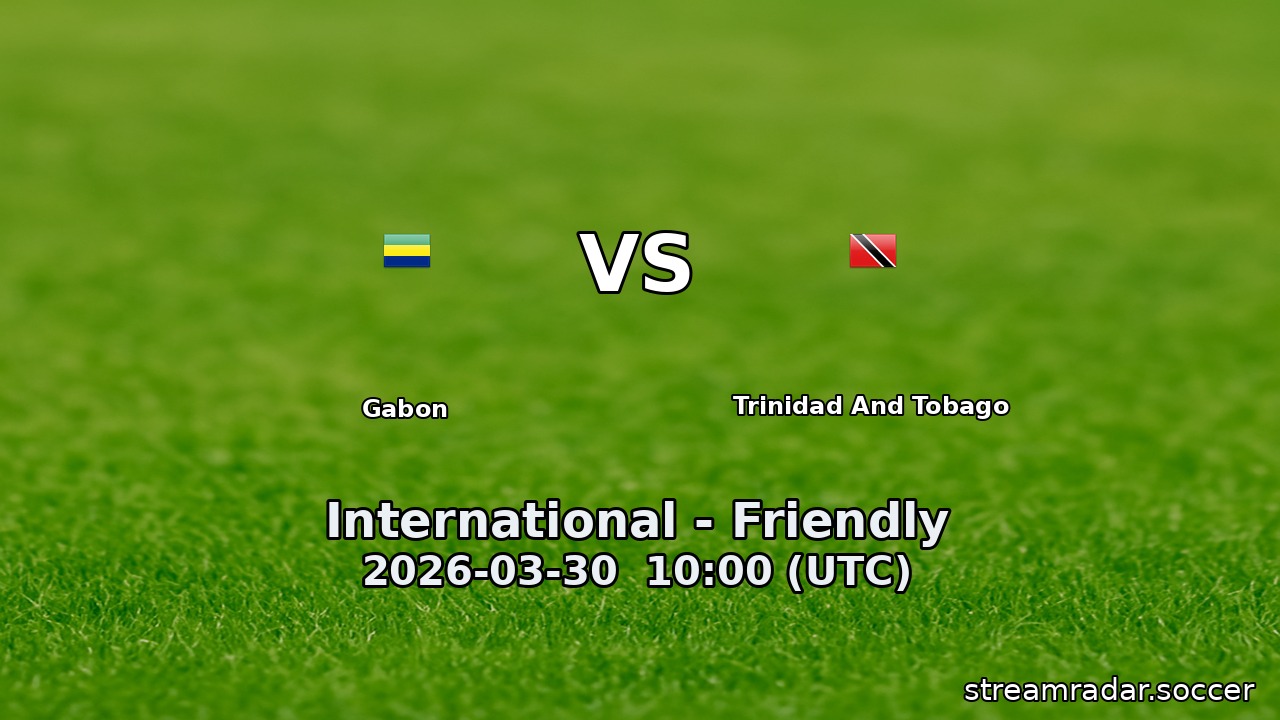 Gabon vs Trinidad And Tobago