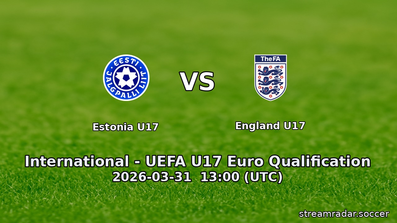 Estonia U17 vs England U17