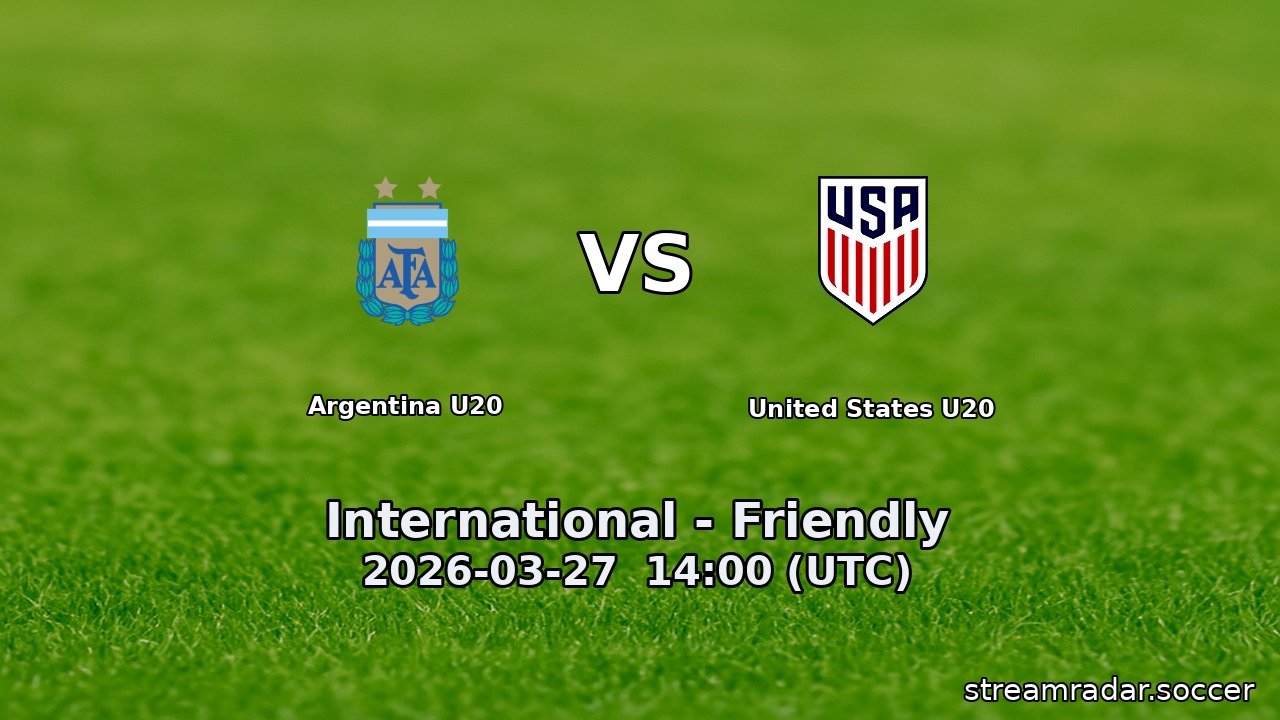 Argentina U20 vs United States U20