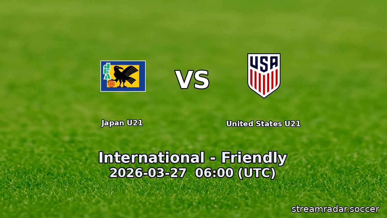 Japan U21 vs United States U21