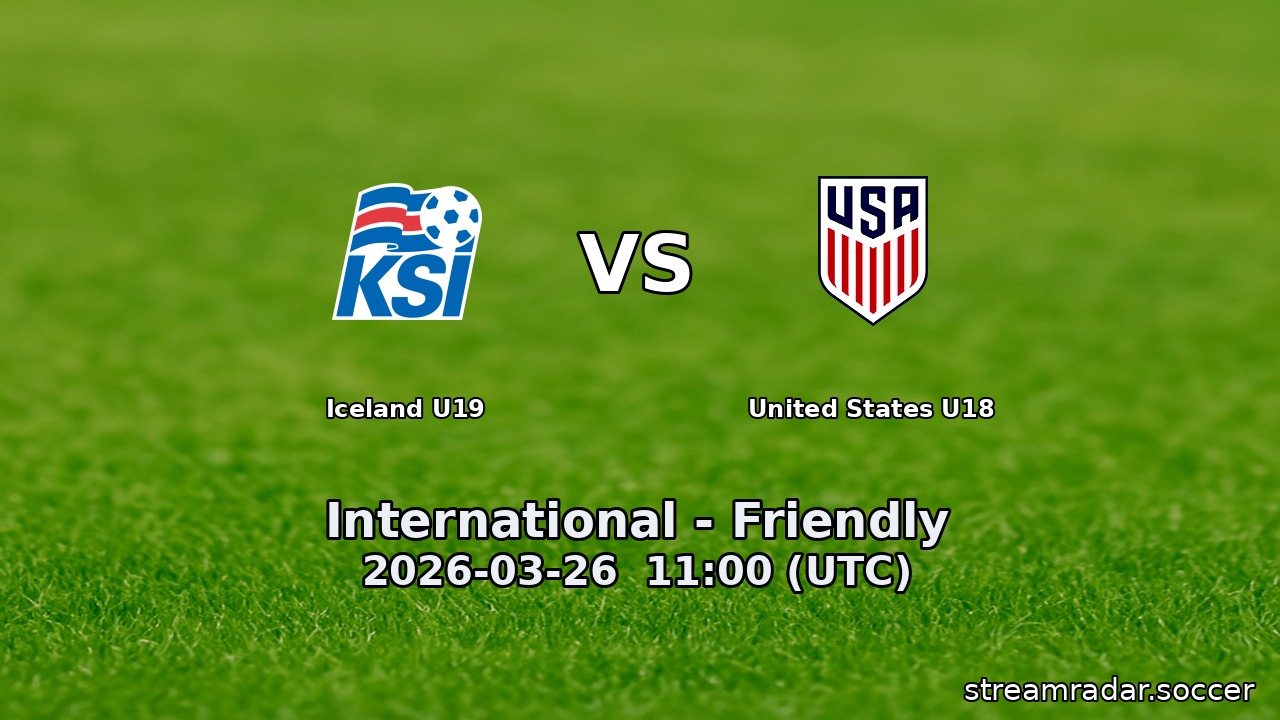 Iceland U19 vs United States U18