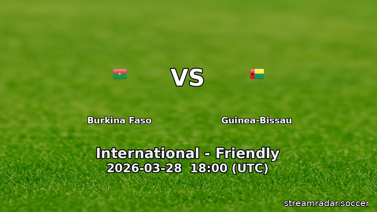 Burkina Faso vs Guinea-Bissau