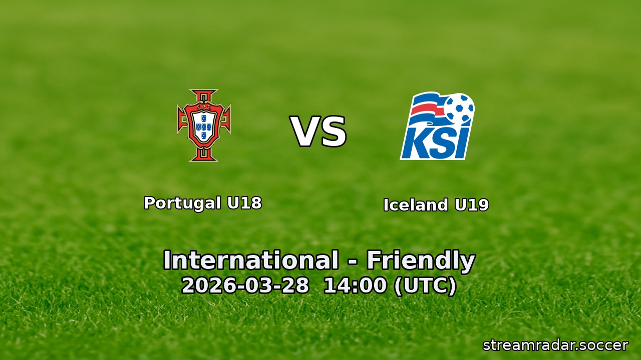 Portugal U18 vs Iceland U19