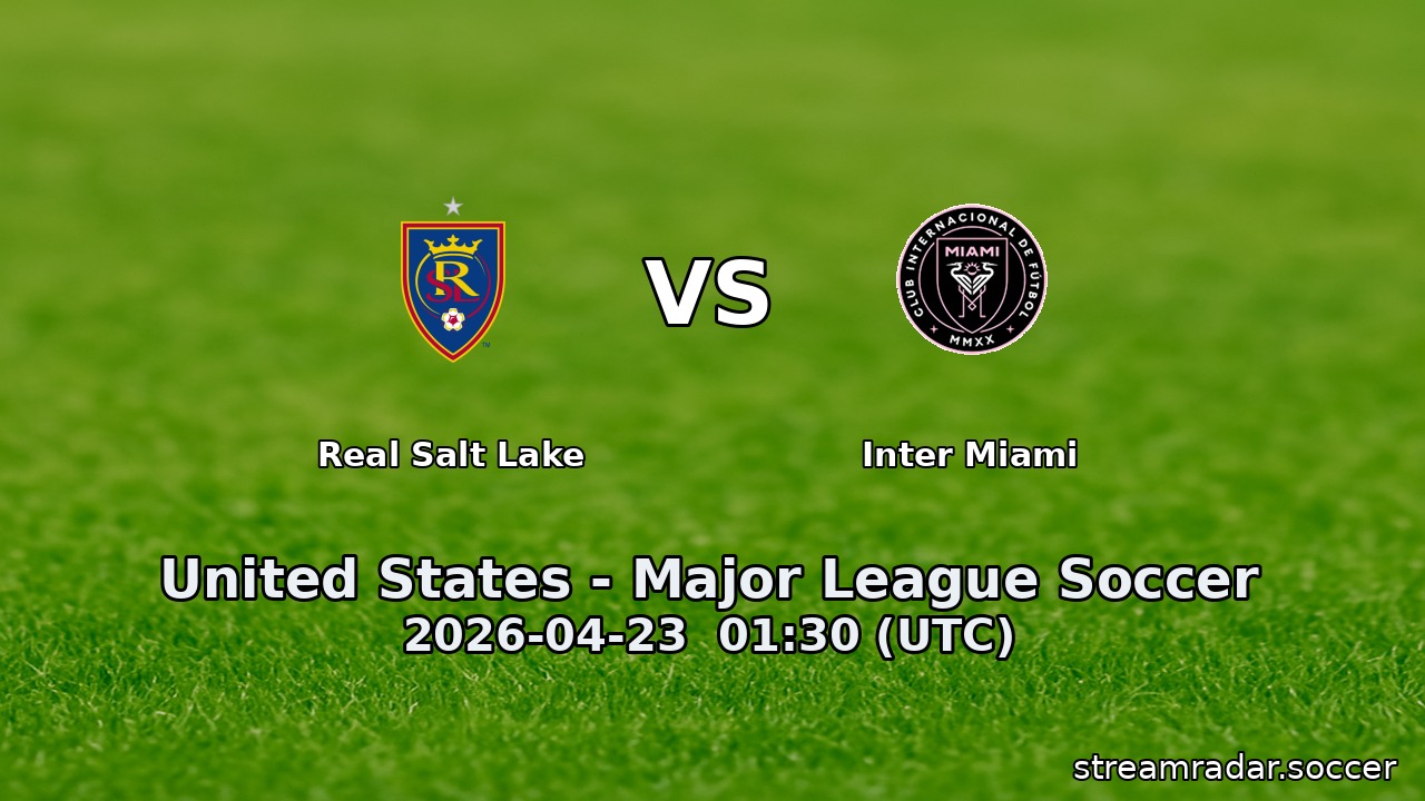 Real Salt Lake vs Inter Miami