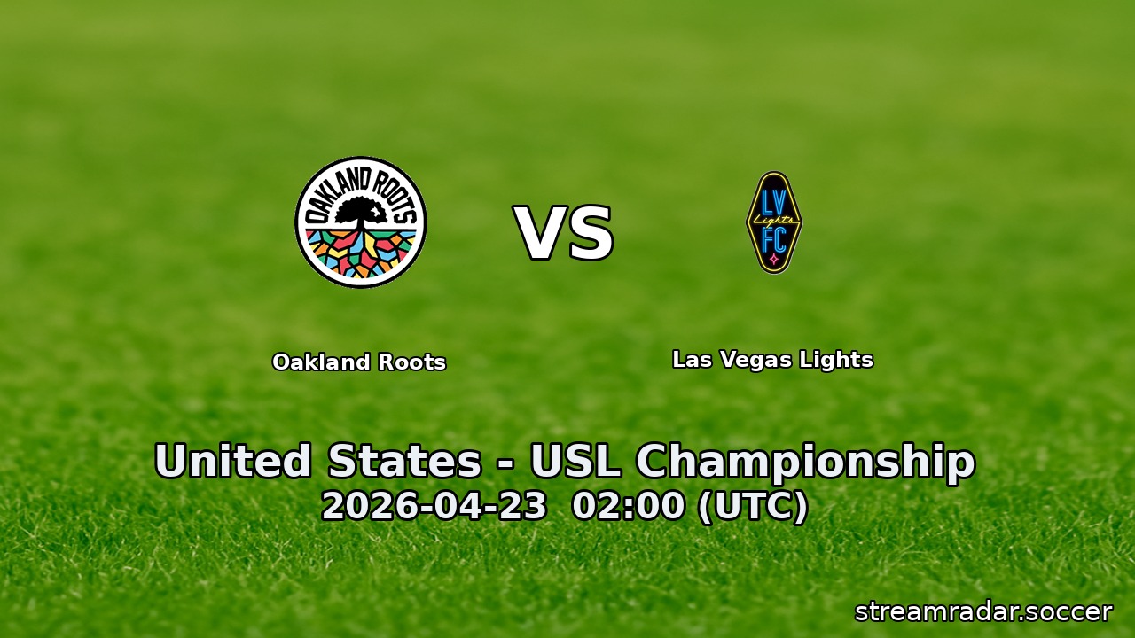 Oakland Roots vs Las Vegas Lights