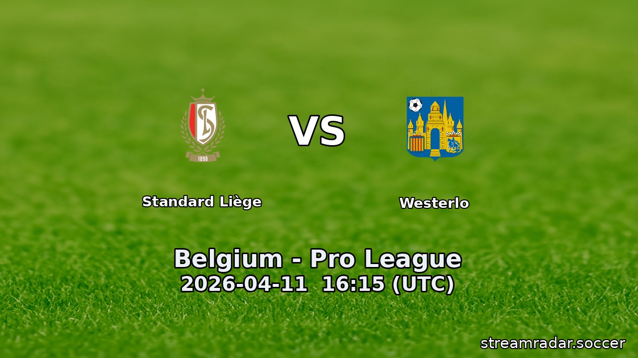 Standard Liège vs Westerlo