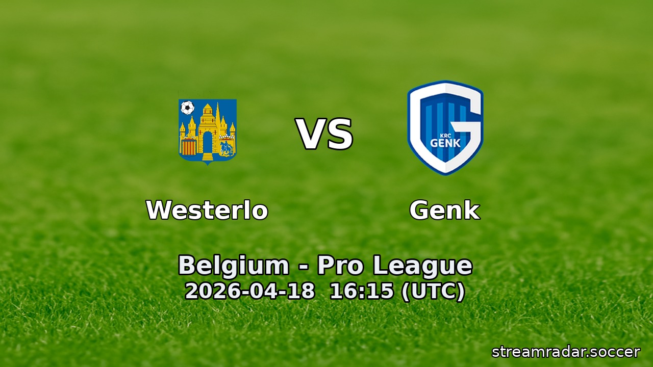 Westerlo vs Genk