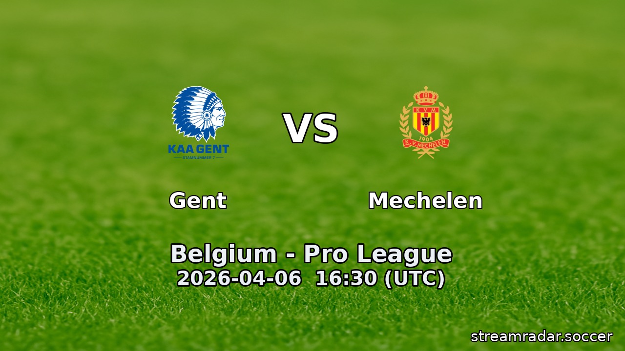 Gent vs Mechelen