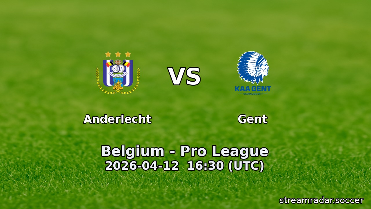 Anderlecht vs Gent