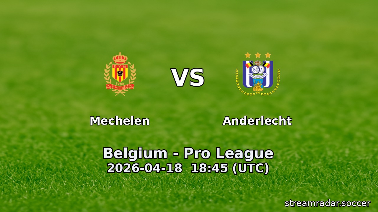 Mechelen vs Anderlecht