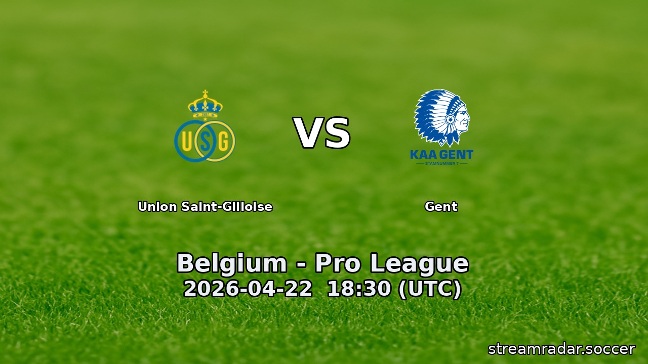 Union Saint-Gilloise vs Gent