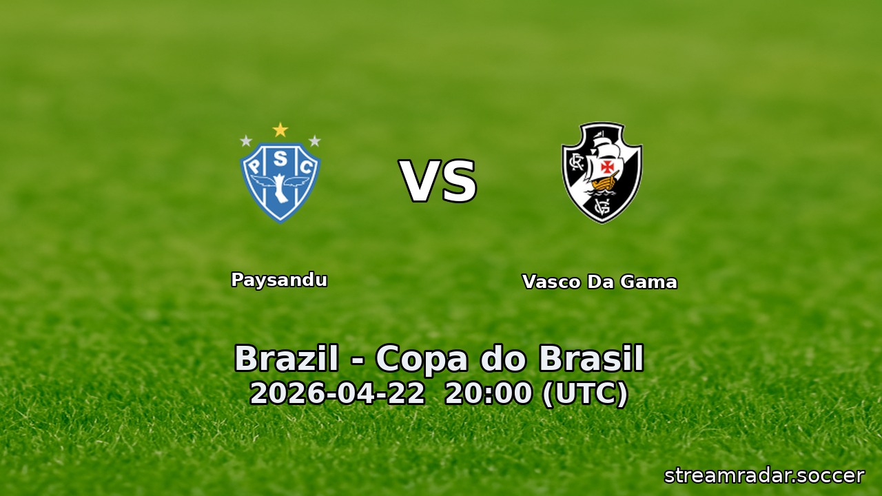 Paysandu vs Vasco Da Gama