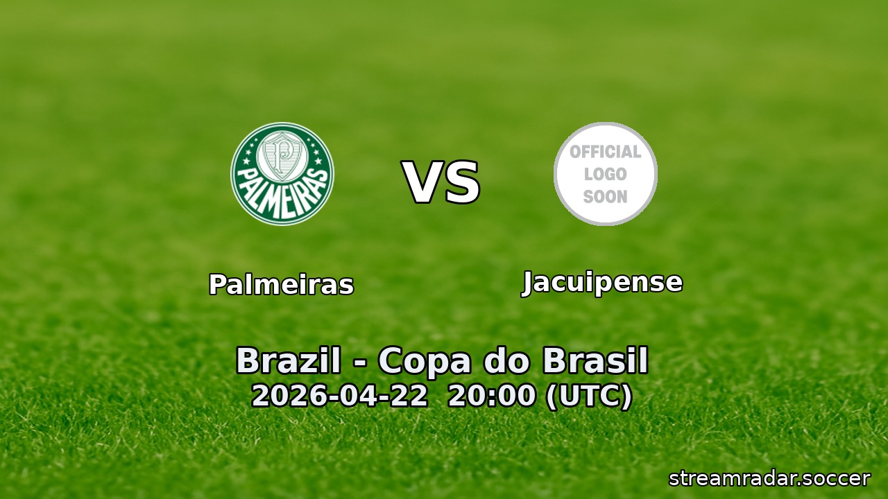 Palmeiras vs Jacuipense