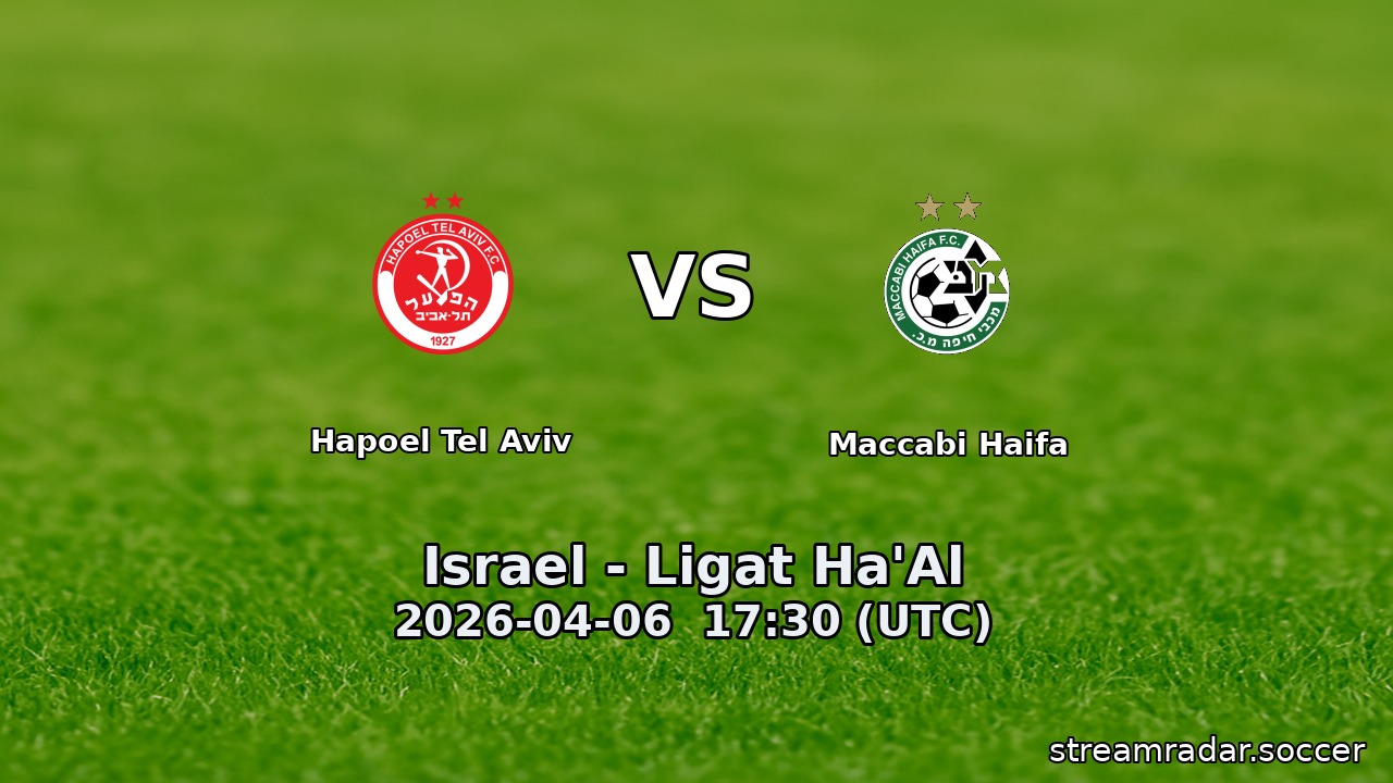 Hapoel Tel Aviv vs Maccabi Haifa