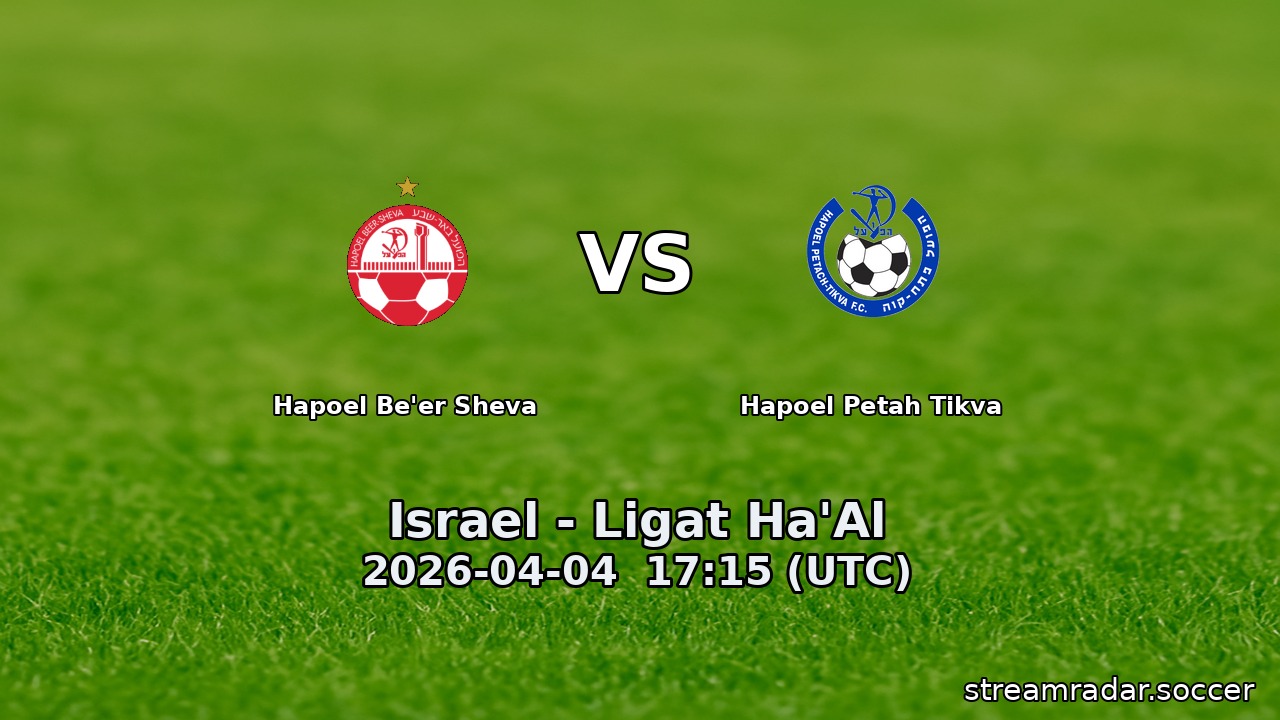 Hapoel Be'er Sheva vs Hapoel Petah Tikva