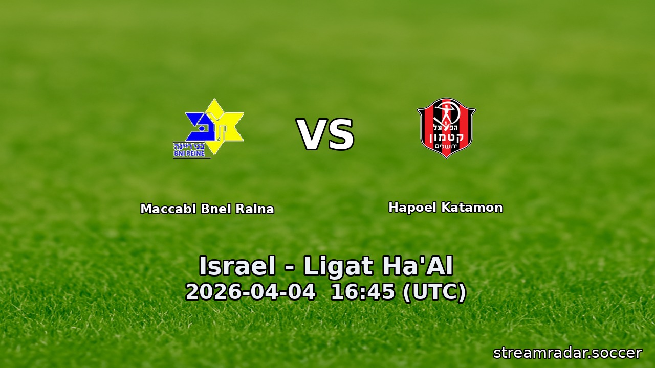 Maccabi Bnei Raina vs Hapoel Katamon