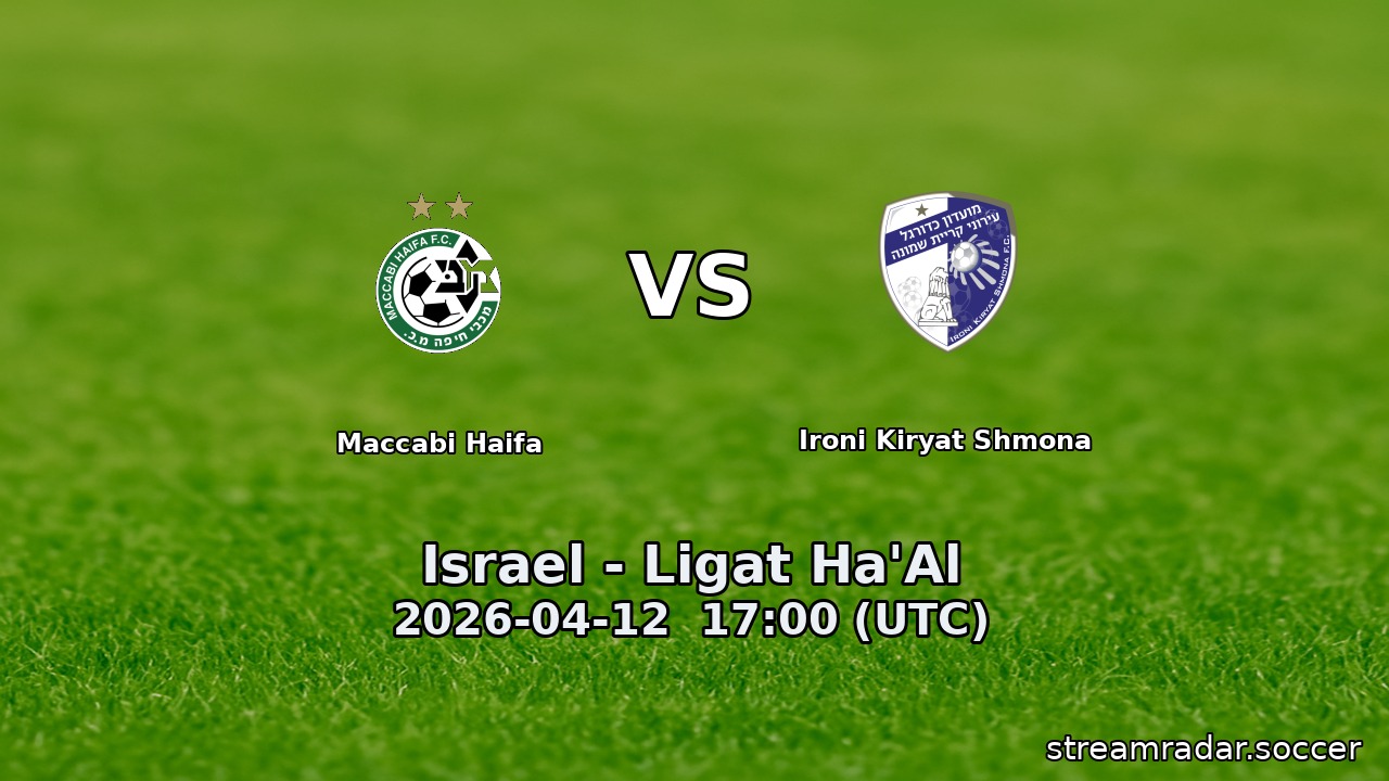 Maccabi Haifa vs Ironi Kiryat Shmona