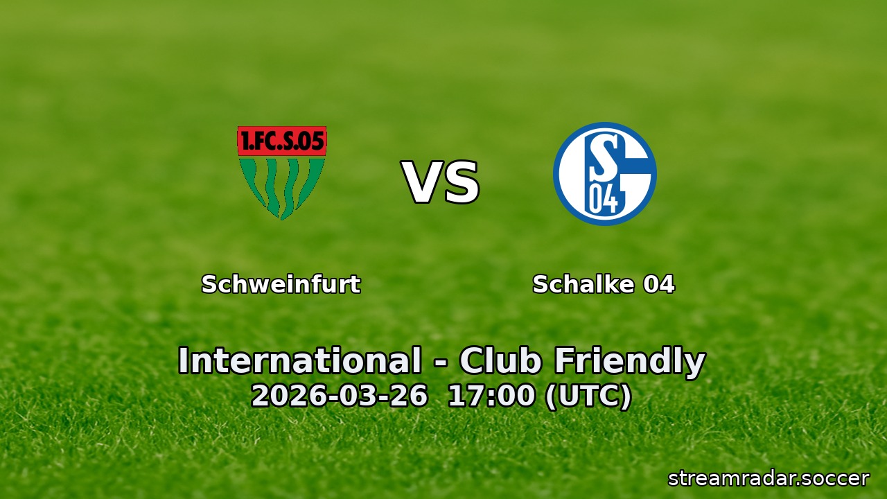 Schweinfurt vs Schalke 04