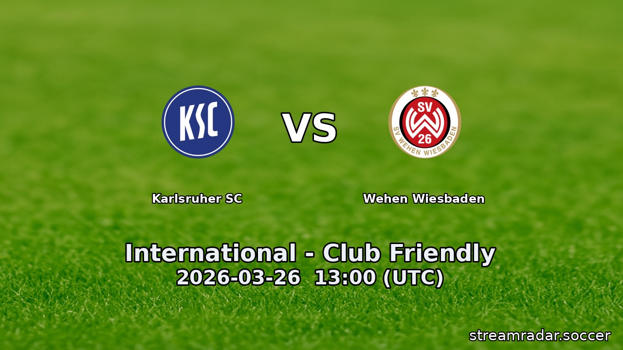 Karlsruher SC vs Wehen Wiesbaden